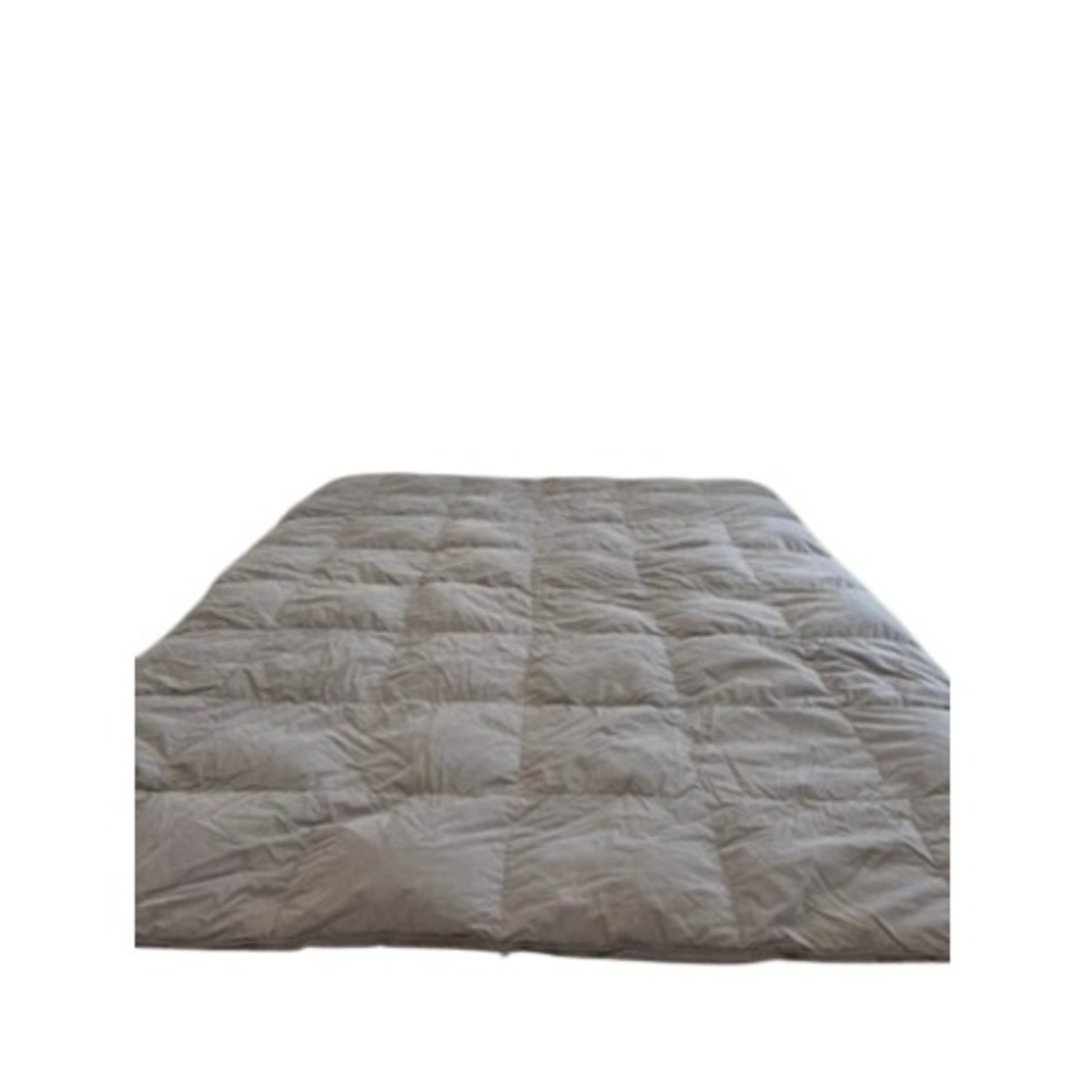 Gray Quilted Down Alternative Comforter Full Queen Box Stitch Bedding Gray